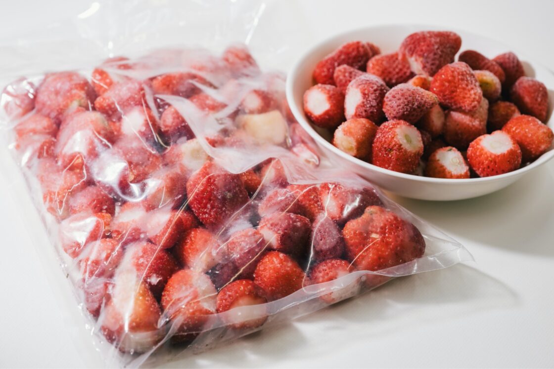 急速凍結フルーツのメイン商品は、大分県オリジナルブランドいちご「ベリーツ」